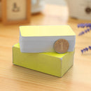 5 Boxes (About 90 PCS in One Box) Blank DIY Greeting Card Graffiti Rounded Small Card Blank Small Handwritten Paper Card Message Word Card(Yellow)