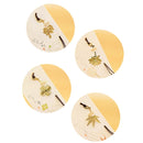 4 PCS Office Supplies Stationery Cute Gold Metal Bookmark Plants Paper Clip for Book, Random Style Delivery