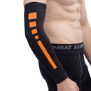 Men Outdoor Sports Elastic Breathable Anti-skid Elbow Arm Sleeve UV Protective Gear, Size: M (Black)