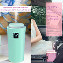 Small-3 2W Humidifier Moisture Meter Moisturizing Instrument with LED Night Light, Water Tank Capacity: 260ml(Blue)
