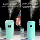 Small-3 2W Humidifier Moisture Meter Moisturizing Instrument with LED Night Light, Water Tank Capacity: 260ml(Blue)