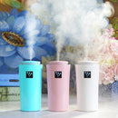 Small-3 2W Humidifier Moisture Meter Moisturizing Instrument with LED Night Light, Water Tank Capacity: 260ml(Pink)