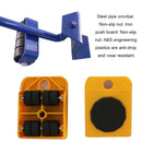 Heavy Furniture Home Trolley Lift And Move Slides Kit 4 Rollers & Furniture Lifter Mover Transport Set(Yellow)