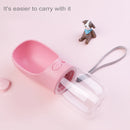 Outdoor Travel Portable Pet Drinking Water Cup Water Feeder, Capacity: 350ml (Pink)
