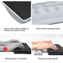 BUBM Mouse Pad Wrist Support Keyboard Memory Pillow Holder, Size: 13 x 5.5 x 1.7cm (Grey)