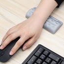BUBM Mouse Pad Wrist Support Keyboard Memory Pillow Holder, Size: 13 x 5.5 x 1.7cm (Grey)
