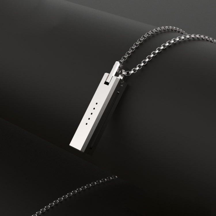 Mijobs Metal Screwless Magnetic Pendant Necklace for Fitbit Flex 2, Host not Included(Black)