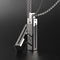 Mijobs Metal Screwless Magnetic Pendant Necklace for Fitbit Flex 2, Host not Included(Black)