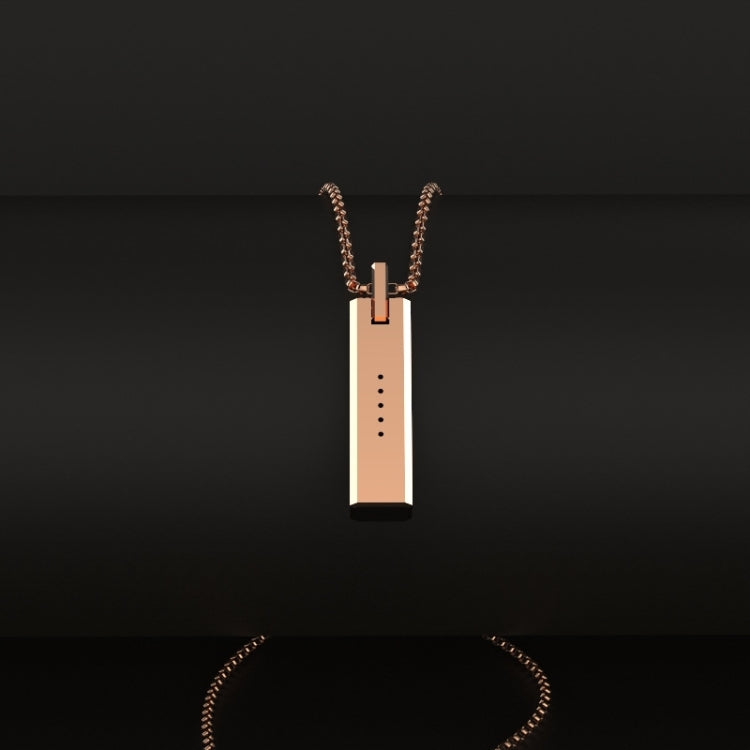 Mijobs Metal Screwless Magnetic Pendant Necklace for Fitbit Flex 2, Host not Included(Gold)