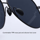 Original Xiaomi Mijia TS 304H Stainless Steel Gravity Rear Frame Nylon Polarized Lens UV400 Sunglasses (Grey)