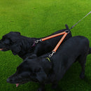 TPU Material Pet Dogs 2 in 1 Tangle-free Traction Rope Double Pet Dog Walking Leash, Length: 25 cm (Red)