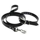 TPU Material Traction Belt Pet Dogs Collar Telescopic Dog Traction Rope with Dog Leash Handle, Size: S, Rope Length: 120 cm, Collar Size: 40 cm(Black)