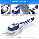 Multifunction Household Handheld Steamer Travel Portable Hand - Held Steam Hanging Hot Machine Ceramic Bottom with Flannelette Brush & Hair Brush & Measuring Cup,EU Plug(Purple)