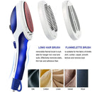 Multifunction Household Handheld Steamer Travel Portable Hand - Held Steam Hanging Hot Machine Ceramic Bottom with Flannelette Brush & Hair Brush & Measuring Cup,EU Plug(Purple)