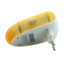 6W Electronic Ultrasonic Electromagnetic Wave Anti Mosquito Rat Insect Pest Repeller with Light, EU Plug, AC 90-240V, Random Color Delivery (Yellow)