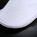 10 Pairs Hotel Supplies Portable Disposable Travel Slippers, Length: 26cm(White)