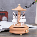 Dance Angel Shape Home Decor Originality Wooden Musical Boxes