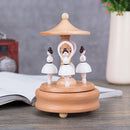 Dance Angel Shape Home Decor Originality Wooden Musical Boxes