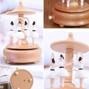 Dance Angel Shape Home Decor Originality Wooden Musical Boxes