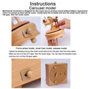 Dance Angel Shape Home Decor Originality Wooden Musical Boxes