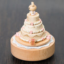 Birthday Cake Shape Home Decor Originality Wooden Musical Boxes