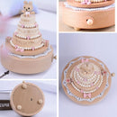 Birthday Cake Shape Home Decor Originality Wooden Musical Boxes