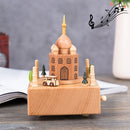 Taj Mahal Shape Home Decor Originality Wooden Musical Boxes