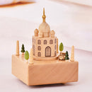 Taj Mahal Shape Home Decor Originality Wooden Musical Boxes