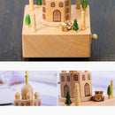 Taj Mahal Shape Home Decor Originality Wooden Musical Boxes