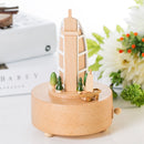 De La Tour Hotel Arabia Shape Home Decor Originality Wooden Musical Boxes