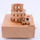 Colosseum Shape Home Decor Originality Wooden Musical Boxes