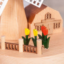Windmill Shape Home Decor Originality Wooden Musical Boxes