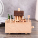 Chalet Shape Home Decor Originality Wooden Musical Boxes