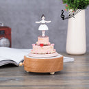 Dancer & Cake Shape Home Decor Originality Wooden Musical Boxes
