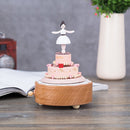 Dancer & Cake Shape Home Decor Originality Wooden Musical Boxes