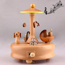 Baby Bed Shape Home Decor Originality Wooden Musical Boxes
