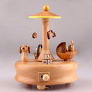 Baby Bed Shape Home Decor Originality Wooden Musical Boxes