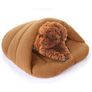 Slipper Shape Polar Fleece Warm Thicken Pet Dogs Cats House Size: L, 58Ã—68Ã—32cm(Coffee)