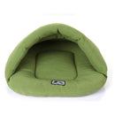 Slipper Shape Polar Fleece Warm Thicken Pet Dogs Cats House Size: L, 58Ã—68Ã—32cm(Green)
