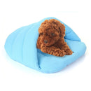 Slipper Shape Polar Fleece Warm Thicken Pet Dogs Cats House Size: L, 58Ã—68Ã—32cm(Sky Blue)