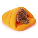 Slipper Shape Polar Fleece Warm Thicken Pet Dogs Cats House Size: M, 48Ã—58Ã—26cm(Orange)