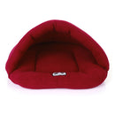 Slipper Shape Polar Fleece Warm Thicken Pet Dogs Cats House Size: M, 48Ã—58Ã—26cm(Wine Red)
