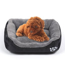 Four Seasons Genuine Warm Pet Dog Kennel Mat Teddy Pomerang Dog Mat, Size: L, 66Ã—50Ã—14cm (Black Grey)