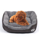 Candy Color Four Seasons Genuine Warm Pet Dog Kennel Mat Teddy Dog Mat, Size: L, 66Ã—50Ã—14cm (Coffee)