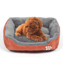 Candy Color Four Seasons Genuine Warm Pet Dog Kennel Mat Teddy Dog Mat, Size: L, 66Ã—50Ã—14cm (Orange)