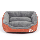 Candy Color Four Seasons Genuine Warm Pet Dog Kennel Mat Teddy Dog Mat, Size: L, 66Ã—50Ã—14cm (Orange)