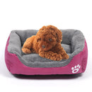 Candy Color Four Seasons Genuine Warm Pet Dog Kennel Mat Teddy Dog Mat, Size: L, 66Ã—50Ã—14cm (Magenta)