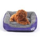 Candy Color Four Seasons Genuine Warm Pet Dog Kennel Mat Teddy Dog Mat, Size: L, 66Ã—50Ã—14cm (Purple)