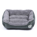 Candy Color Four Seasons Genuine Warm Pet Dog Kennel Mat Teddy Dog Mat, Size: M, 54Ã—42Ã—12cm (Dark Gray)