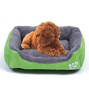 Candy Color Four Seasons Genuine Warm Pet Dog Kennel Mat Teddy Dog Mat, Size: S, 43Ã—32Ã—10cm (Green)
